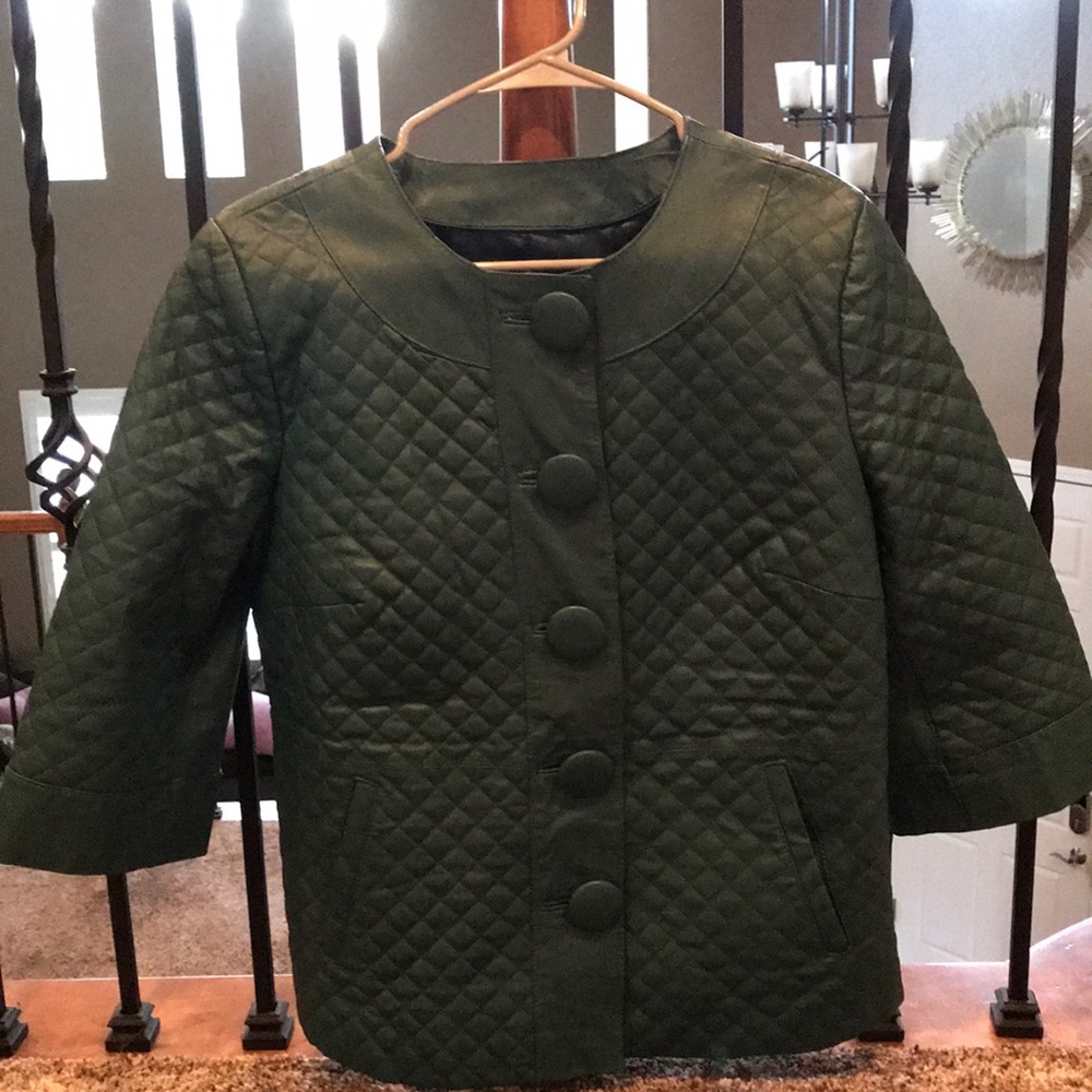 Green Jerry Lewis leather jacket